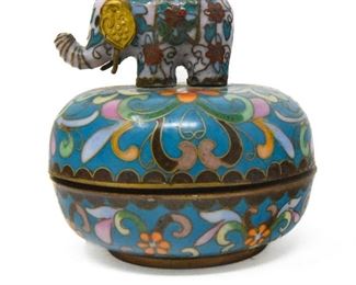 Ardleigh Elliott Cloisonné Elephant Music Box