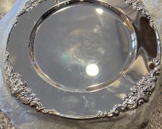 Godinger Baroque Style Plate Chargers