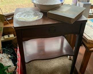 Antique end table