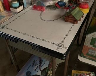 Enamel Top Table