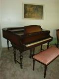 Antique Baby Grand Piano