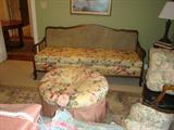 VINTAGE CANE BACK SOFA