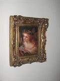 Russian Transfere Porcelain Plaque