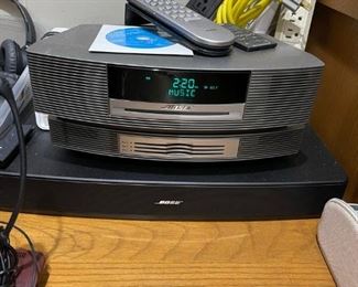 Bose wave, cd stacker with remotes. 