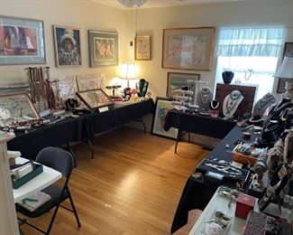 I can take no credit for the wonderful display of the jewelry room. Shari from Gulf Coast made this place look like a jewelry store!! Come see her upstairs for some wonderful jewelry finds!!  