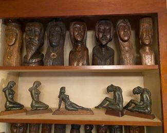 Mendel Baldessari Wooden Figures and Cast Nudes