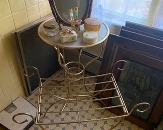 Vanity Mirror, Table, Bench and Accessories