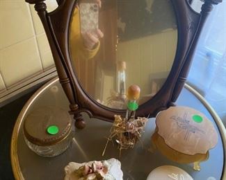 Vintage Mirror and Vanity Accessories