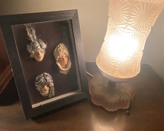 D. Baldessarie Clay Art / Antique Art Deco Lamp