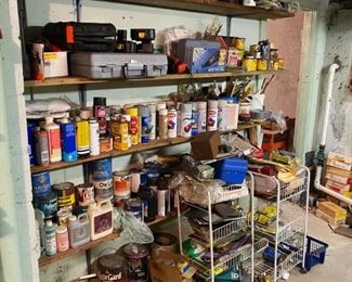 Basement packed full of Hand and Power Tools, Hardware, Supplies