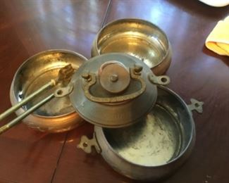 Metal jar taken apart 