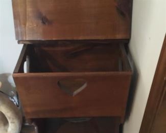 Table with storage - open 