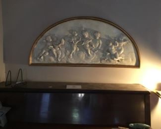 Half Moon placque over piano