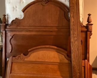 Headboard, Footboard, rails, mattress & box springs 