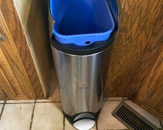 Wastebasket in kitchen