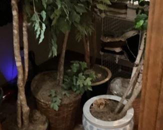 Artificial trees & Christmas trees - will be outside on deck during sale