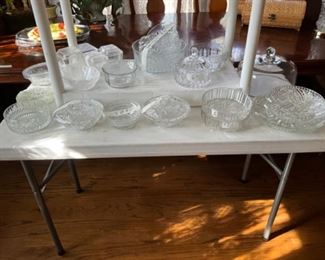 More clear glass in dining room 