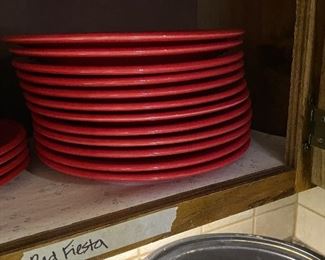 Red fiesta dishes - Kitchen