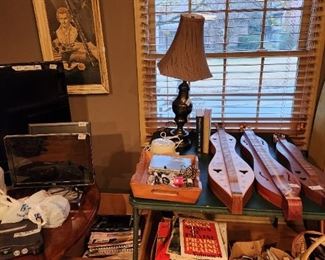 Upstairs- sheet music - 3 dulcimers & miscellaneous 