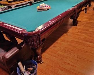 Upstairs  -  Billiard table - you must move