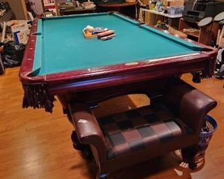 Upstairs  -  Billiard table - you must move