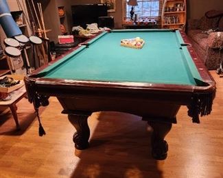 Upstairs  -  Billiard table - you must move