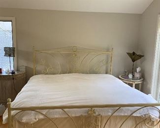 king size rod iron bed 