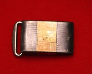 10kt Gold/Sterling Buckle marked by (Hickok USA)
