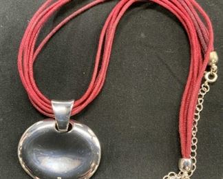 AVON Silver Plated Choker Pendant Necklace
