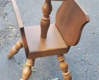 Vintage magazine rack, table.