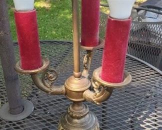 Bronze candalabra lamp!