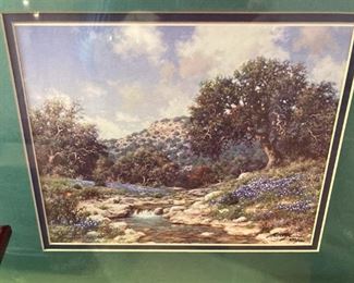 Matted bluebonnet print