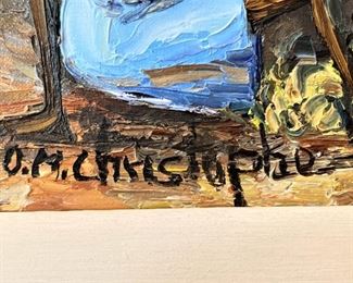 Haitian Folk Art Impressionist O.M. Christophe