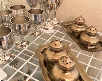 Silverplate and brass selections