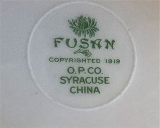 "Fusan" Syracuse china