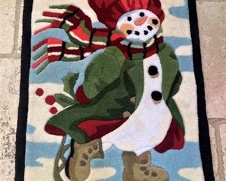 Winter time door mat