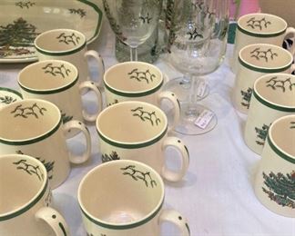 Spode "Christmas Tree" mugs