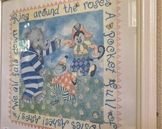 Framed children's room art