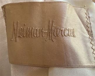 White mink jacket from Neiman-Marcus