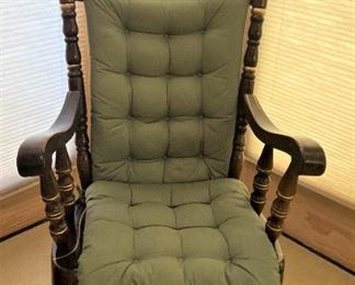 Black (stenciled in gold) rocker