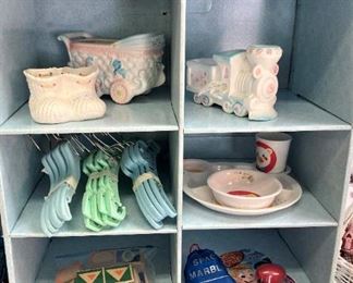 More toys; blue shelf