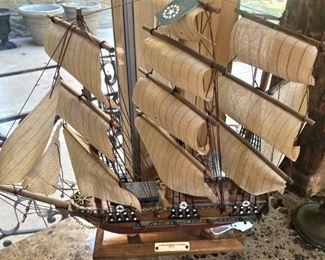 Model of The U.S.S. Constitution (most noted for her actions during the War of 1812 against the United Kingdom, when she captured numerous merchant ships and defeated five smaller British warships)