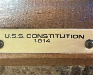 U.S.S. Constitution, also known as Old Ironsides, is a three-mast wooden-hulled heavy frigate of the United States Navy. She is the world's oldest ship still afloat.