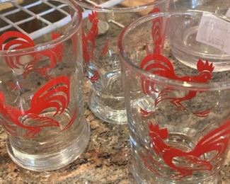 Rooster glasses