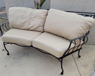 Curved outdoor sofa 