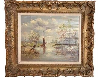 Lot 001
Numans Signed Oil on Canvas, Dutch