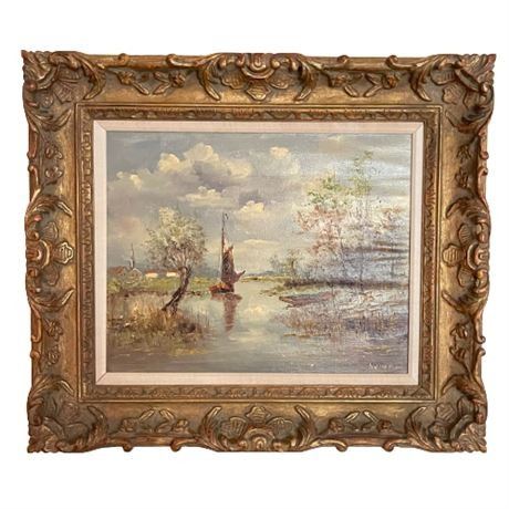 Lot 001
Numans Signed Oil on Canvas, Dutch