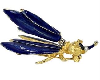 Lot 400
Hattie Carnegie Enamel Trembler Fly Brooch