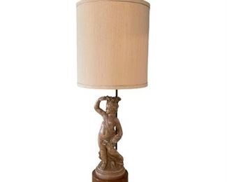 Lot 040
Vintage Plaster Cherub Occasional Table Lamp