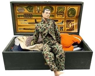 Lot 316
1964 G I Joe and Foot Locker with Assorted Outfits